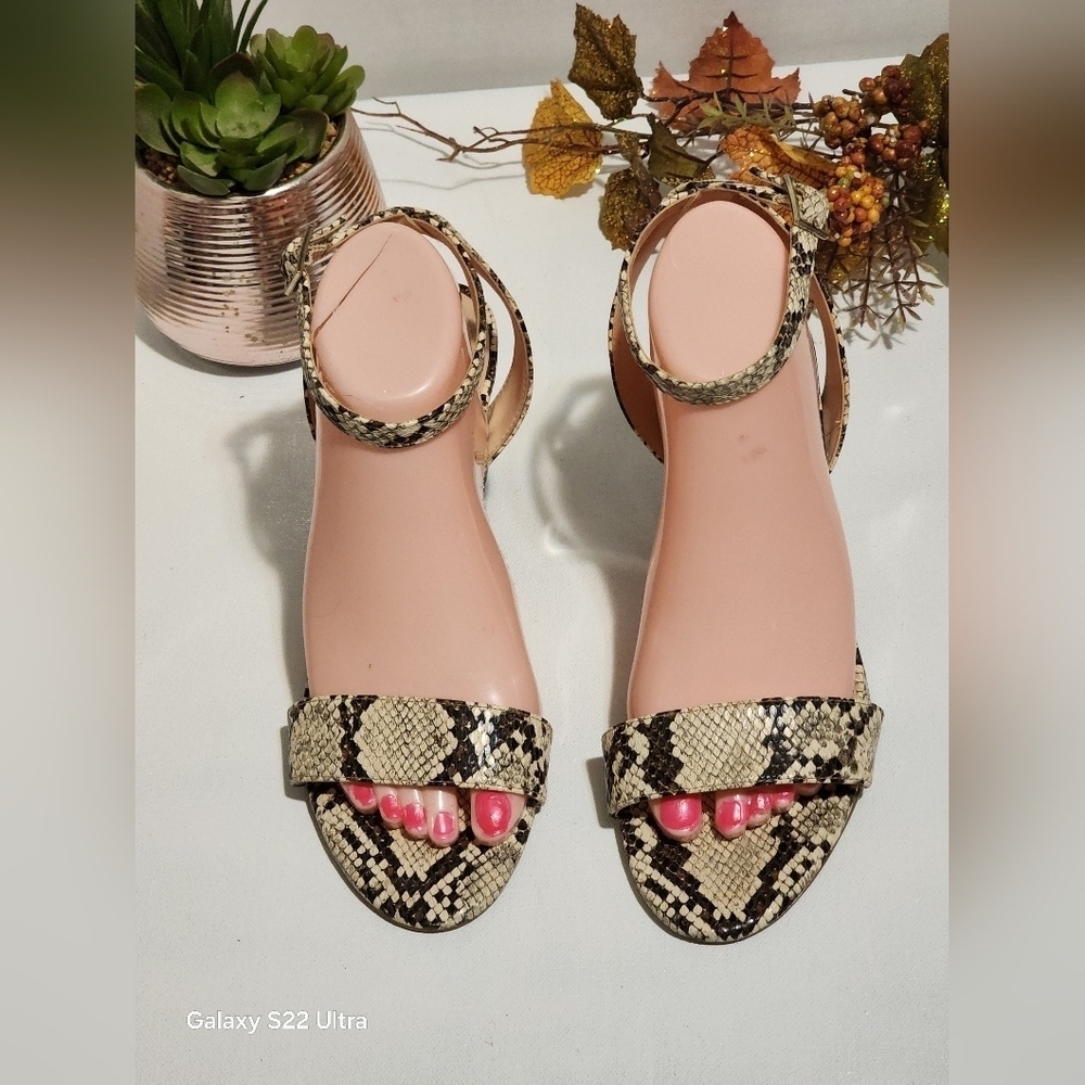 Snakeskin Patterned Women's Sandals